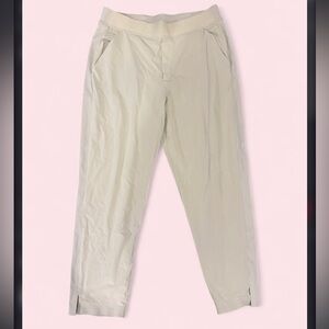 Athleta Cream Stretch Ankle Pants Size 12